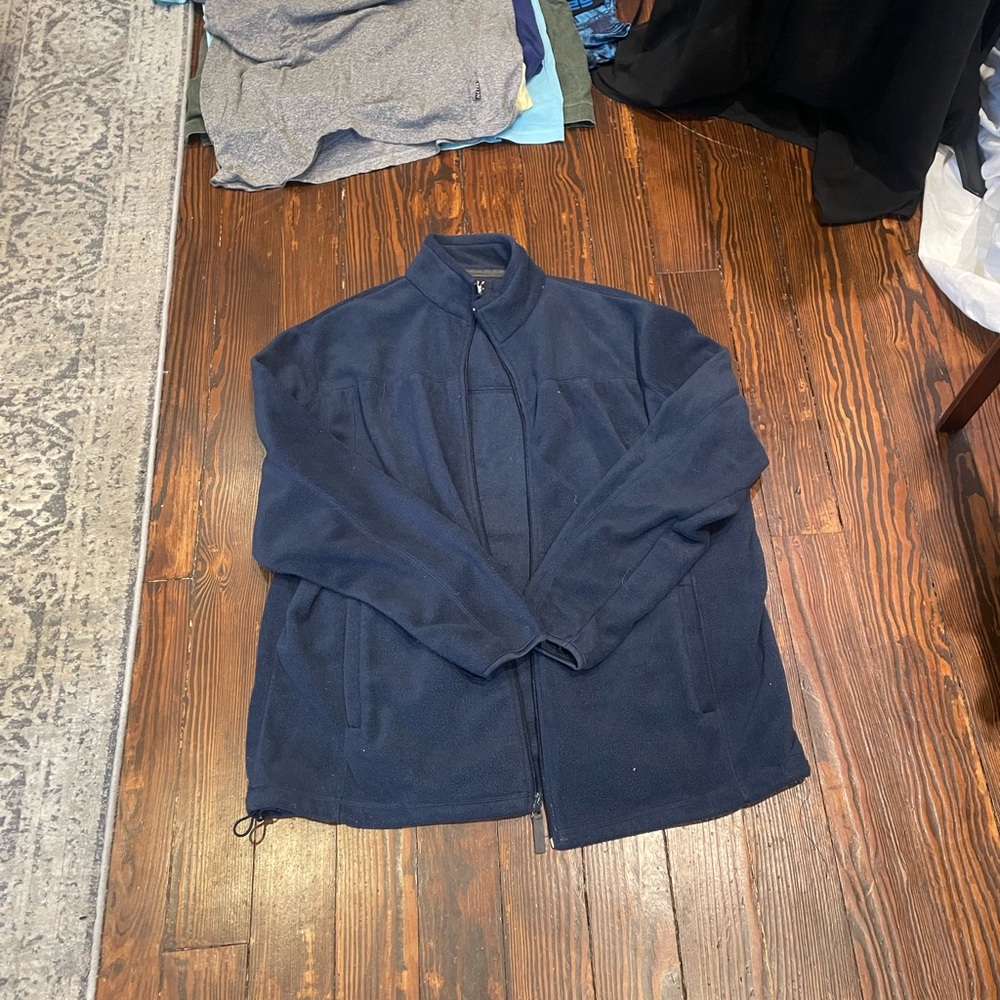 Navy Blue Fleece Jacket